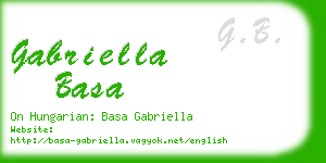 gabriella basa business card